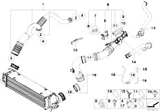 E93 335i N54 Cabrio / Fuel Preparation System/  Charge Air Duct