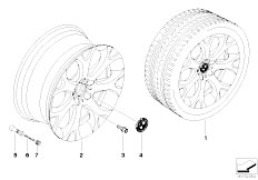 E70 X5 4.8i N62N SAV / Wheels Bmw La Wheel Y Spoke 211