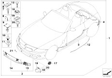 E85 Z4 3.0i M54 Roadster / Vehicle Trim Aerodynamics Package