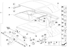 E46 M3 S54 Cabrio / Sliding Roof Folding Top Folding Top