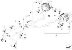 E53 X5 4.8is N62 SAV / Exhaust System Exhaust System Rear