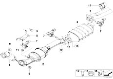 E53 X5 3.0d M57N SAV / Exhaust System Catalyser Diesel Particulate Filter
