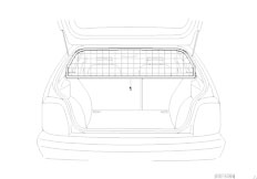E91 318i N46N Touring / Vehicle Trim/  Boot Partitioning Grate