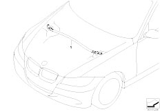 E91 323i N52 Touring / Vehicle Trim/  Bmw Performance Dome Cross Brace Alum