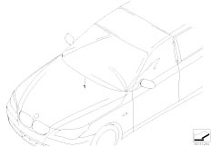 E46 330Ci M54 Cabrio / Universal Accessories/  Cover Windscreen Side Window