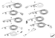 E93 325i N53 Cabrio / Vehicle Electrical System/  Rep Cable Airbag