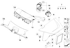 E83 X3 2.0i N46 SAV / Fuel Preparation System Intake Silencer Filter Cartridge Hfm