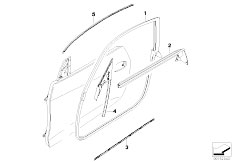 E86 Z4 3.0si N52 Coupe / Bodywork/  Door Weatherstrip