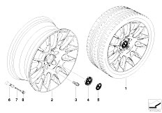 E91 325i N53 Touring / Wheels/  Bmw Light Alloy Wheel Radial Spoke 216