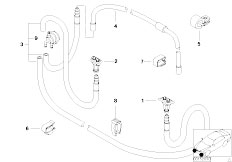 E39 523i M52 Sedan / Vehicle Electrical System/  Single Parts For Head Lamp Cleaning