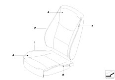 E91N 325i N53 Touring / Individual Equipment/  Indiv Cover Basic Seat Front