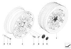 E86 Z4 M3.2 S54 Coupe / Wheels Bmw Alloy Wheel M Double Spoke 164