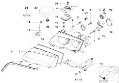 E46 325Ci M54 Cabrio / Lighting/  Indiv Headlight Parts Xenon Headlight