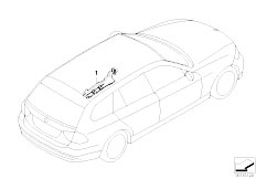 E91 323i N52N Touring / Vehicle Electrical System/  Cable Guide