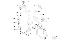 E61 525d M57N Touring / Vehicle Electrical System/  Reservoir Windscr Headlight Washer Sys