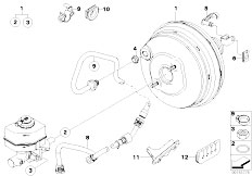 E83N X3 2.5si N52N SAV / Brakes Power Brake Unit Depression