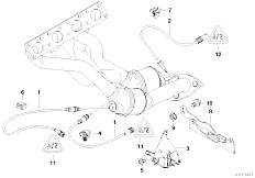 E85 Z4 2.0i N46 Roadster / Exhaust System Lambda Probe Fixings