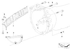 E60N 520i N46N Sedan / Automatic Transmission/  Gearbox Mounting Parts