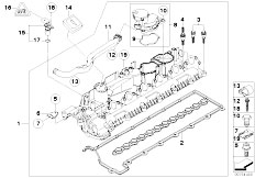 E92 335d M57N2 Coupe / Engine/  Cylinder Head Cover
