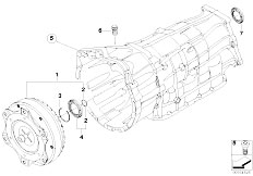 E90 325xi N52N Sedan / Automatic Transmission/  Ga6l45r Drive Output