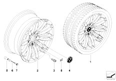 E90 M3 S65 Sedan / Wheels Bmw Alloy Wheel M Double Spoke 219