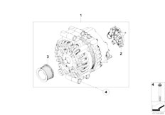 E71 X6 50iX N63 SAC / Engine Electrical System/  Alternator