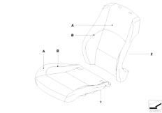 E93 330i N52N Cabrio / Individual Equipment/  Individual Sports Seat Cover Front