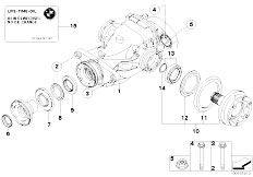 E88 120i N46N Cabrio / Rear Axle/  Differential Drive Output
