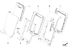 E70 X5 4.8i N62N SAV / Seats Ski Bag Single Parts