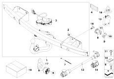 E92 316i N43 Coupe / Equipment Parts/  Single Parts Of Trailer Hitch