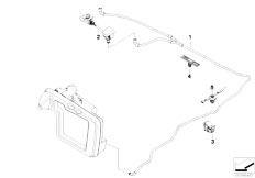 E61 525d M57N Touring / Vehicle Electrical System/  Hose Lines Windscreen Washer System