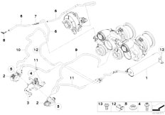 F01 750i N63 Sedan / Engine/  Vacum Control Engine Turbo Charger