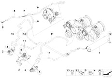 F02 750Li N63 Sedan / Engine Vacum Control Engine Turbo Charger