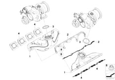 E71 X6 50iX N63 SAC / Engine/  Exhaust Manifold