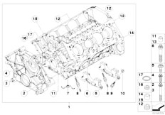 F01 750i N63 Sedan / Engine/  Engine Block