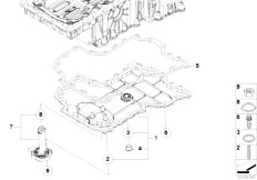 F02 750Li N63 Sedan / Engine/  Oil Pan Bottom Part Oil Level Indicator