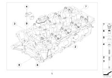 E71 X6 50iX N63 SAC / Engine Cylinder Head