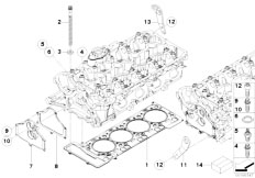 F01 750i N63 Sedan / Engine Cylinder Head Attached Parts