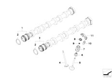 F02 750Li N63 Sedan / Engine Valve Timing Gear Camshaft Valves