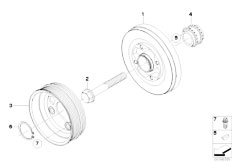 F02 750Li N63 Sedan / Engine Belt Drive Vibration Damper