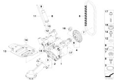 E71 X6 50iX N63 SAC / Engine/  Lubrication System Oil Pump With Drive