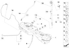 E91 335xi N54 Touring / Fuel Supply/  Fuel Tank Mounting Parts