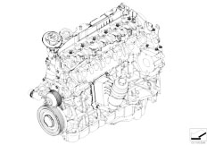 F01 730d N57 Sedan / Engine/  Short Engine