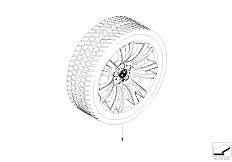 E70 X5 4.8i N62N SAV / Wheels Winterkomplettrad V Speiche 223m