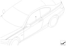 E90 328i N51 Sedan / Vehicle Trim/  Bmw Performance Strips