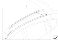 E71 X6 35iX N54 SAC / Vehicle Trim/  Retrofit Roof Rails