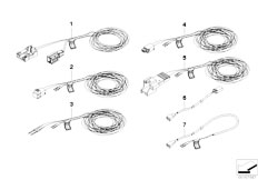 E65 740i N62N Sedan / Vehicle Electrical System/  Rep Cable Airbag