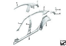 F02 730Ld N57 Sedan / Bodywork/  Body Side Frame Parts