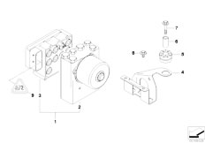 E36 316i M43 Coupe / Brakes/  Abs Hydro Unit Control Unit Support