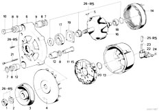 E12 520i M10 Sedan / Engine Electrical System/  Alternator Individual Parts
